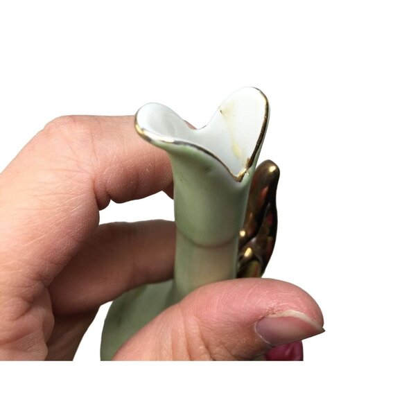 Vintage Hand Painted Lefton China 748 Mini Bud Vase - Picture 6 of 8